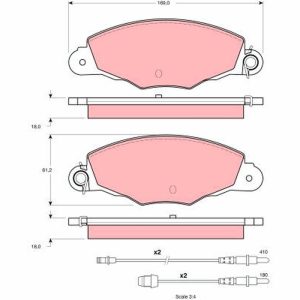Set placute frana TRW GDB1336 – CITROEN | AutoRival