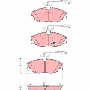 Set placute frana TRW GDB1423 – CITROEN | AutoRival