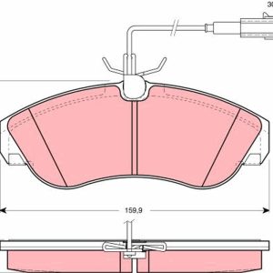 Set placute frana TRW GDB1426 – CITROEN | AutoRival