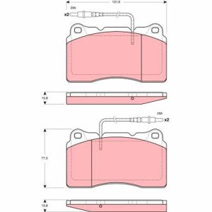 Set placute frana TRW GDB1431 – CITROEN | AutoRival