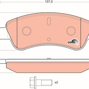 Set placute frana TRW GDB1463 – CITROEN | AutoRival