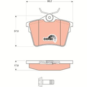 Set placute frana TRW GDB1596 – CITROEN | AutoRival