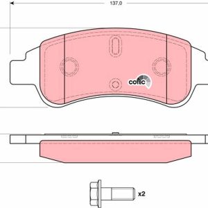 Set placute frana TRW GDB1623 – CITROEN | AutoRival