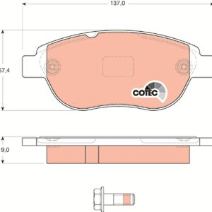 Set placute frana TRW GDB1624 – CITROEN | AutoRival