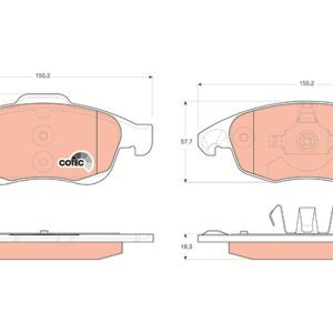 Set placute frana TRW GDB1690 – CITROEN | AutoRival