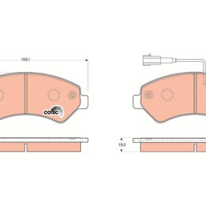 Set placute frana TRW GDB1703 – CITROEN | AutoRival