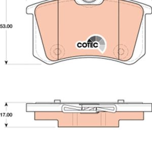 Set placute frana TRW GDB1813 – CITROEN | AutoRival