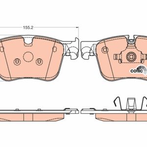 Set placute frana TRW GDB2035 – CITROEN | AutoRival