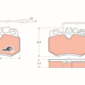 Set placute frana TRW GDB446 – CITROEN | AutoRival