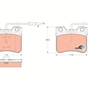 Set placute frana TRW GDB906 – CITROEN | AutoRival