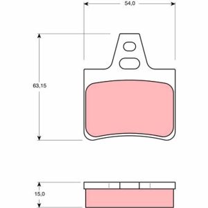 Set placute frana TRW GDB986 – CITROEN | AutoRival