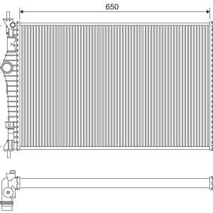 Radiator racire motor VALEO 701284 – imagine produs