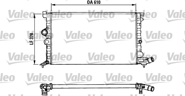 Radiator racire motor VALEO 731009