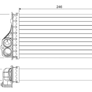 Schimbator de caldura incalzire habitaclu VALEO 811567