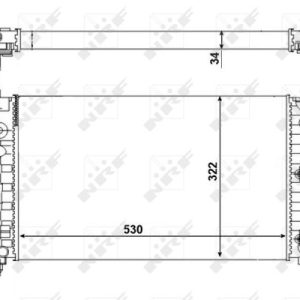Radiator racire motor NRF 509502A