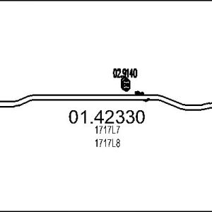 Racord evacuare MTS 01.42330 – CITROEN | AutoRival