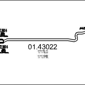 Racord evacuare MTS 01.43022 – CITROEN | AutoRival