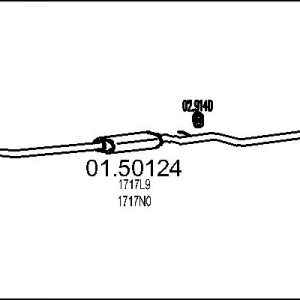 Toba esapamet intermediara MTS 01.50124 – CITROEN | AutoRival