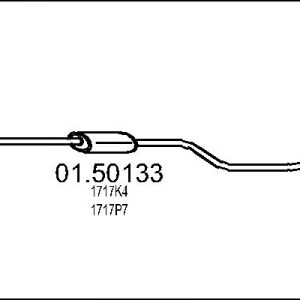 Toba esapamet intermediara MTS 01.50133 – CITROEN | AutoRival