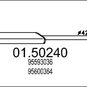 Toba esapamet intermediara MTS 01.50240 – CITROEN | AutoRival