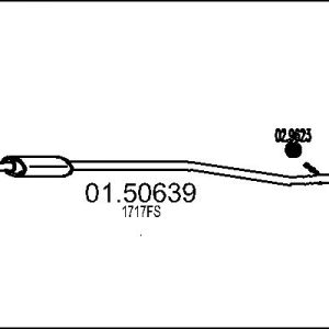 Toba esapamet intermediara MTS 01.50639 – CITROEN | AutoRival