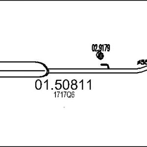 Toba esapamet intermediara MTS 01.50811 – CITROEN | AutoRival