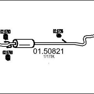 Toba esapamet intermediara MTS 01.50821 – CITROEN | AutoRival