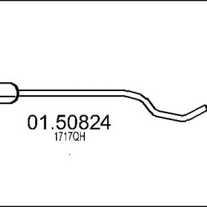 Toba esapamet intermediara MTS 01.50824 – CITROEN | AutoRival
