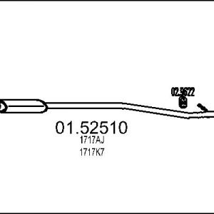 Toba esapamet intermediara MTS 01.52510 – CITROEN | AutoRival