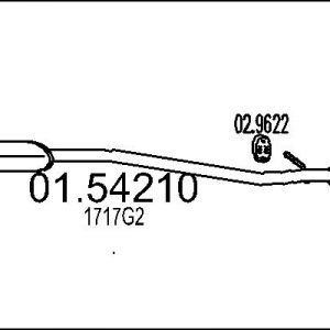 Toba esapamet intermediara MTS 01.54210 – CITROEN | AutoRival