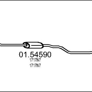 Toba esapamet intermediara MTS 01.54590 – CITROEN | AutoRival