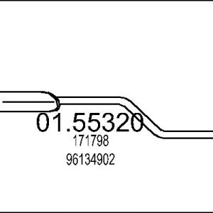 Toba esapamet intermediara MTS 01.55320 – CITROEN | AutoRival