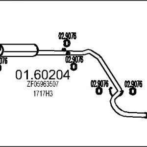 Toba esapament finala MTS 01.60204 – CITROEN | AutoRival