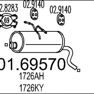 Toba esapament finala MTS 01.69570 – CITROEN | AutoRival