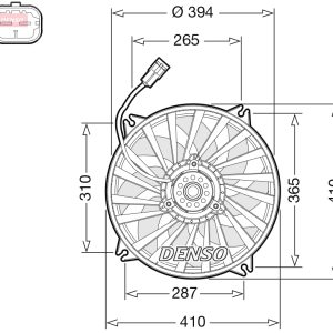 Ventilator radiator DENSO DER07012 – CITROEN | AutoRival