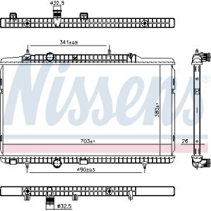 Radiator racire motor NISSENS 606405 – CITROEN | AutoRival