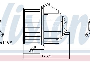 Ventilator habitaclu NISSENS 87617 – CITROEN | AutoRival