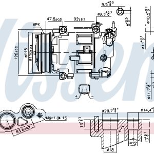 Compresor climatizare NISSENS 890606 – CITROEN | AutoRival