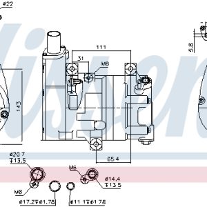 Compresor climatizare NISSENS 891066 – CITROEN | AutoRival