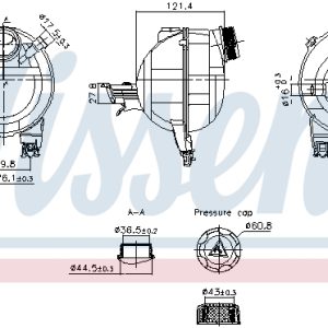 Vas de expansiune racire NISSENS 996306 – CITROEN | AutoRival