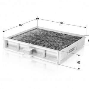 Filtru aer habitaclu TECNECO FILTERS CK9562C – CITROEN | AutoRival