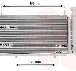Radiator racire motor VAN WEZEL 09002034