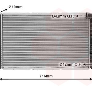 Radiator racire motor VAN WEZEL 09002102