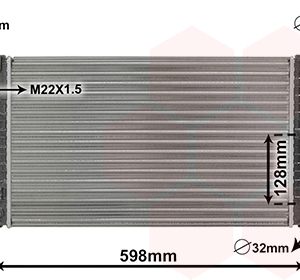 Radiator racire motor VAN WEZEL 09002120