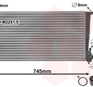 Radiator racire motor VAN WEZEL 09002151