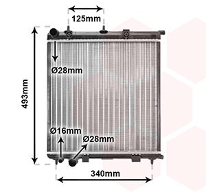 Radiator racire motor VAN WEZEL 09002187