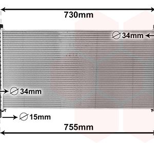 Radiator racire motor VAN WEZEL 09002278