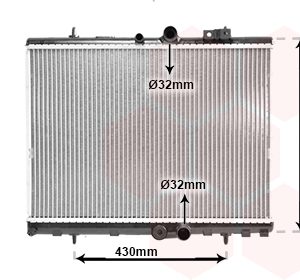 Radiator racire motor VAN WEZEL 09002312