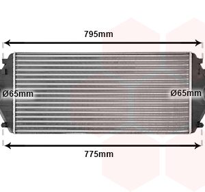 Intercooler compresor VAN WEZEL 09004086