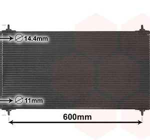 Condensator climatizare VAN WEZEL 09005271